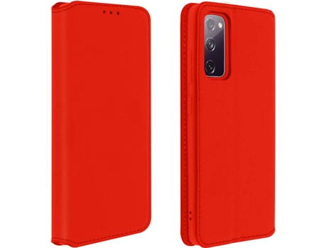 Funda Samsung Galaxy S20 FE AVIZAR Libro Billetera Rojo