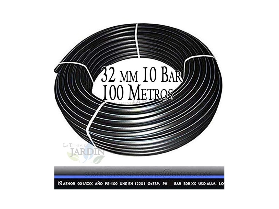 Tuberia Polietileno Alimentaria 32 Mm 10 Bar 100M Pe100 Alta Densidad Aenor SUINGA