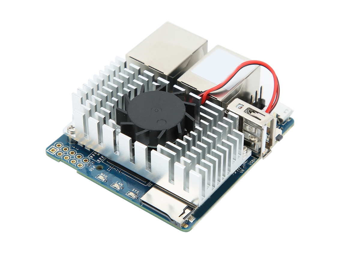 Módulo de desarrollo LED con 2 puertos Gigabit Ethernet y sistema de refrigeración para R2 | Sin marca