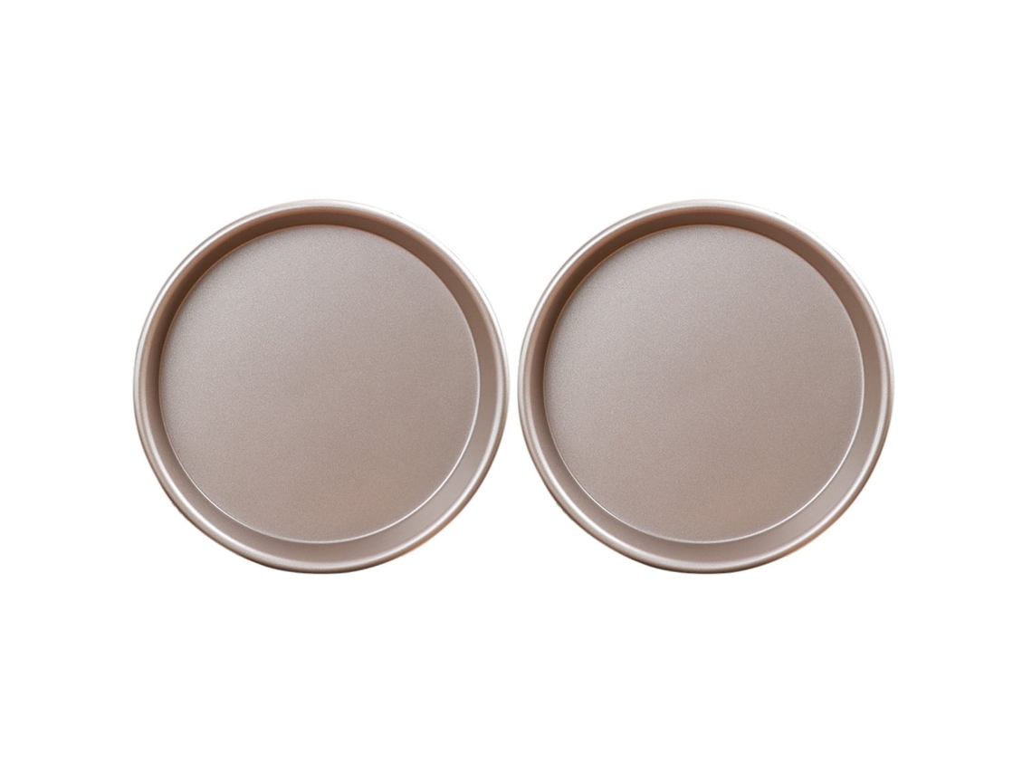 Bandeja redonda antiadherente de acero al carbono para hornear, bandejas versátiles para distribuir el calor y diseño apto para horno, bandeja para pizza