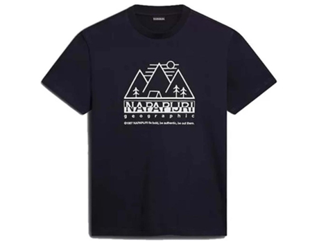 Camiseta de Hombre NAPAPIJRI Corta Sfaber Negro (S)