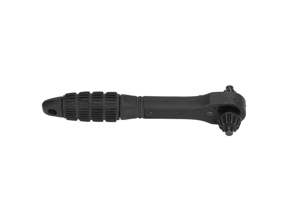 Llave De Carraca 2 En 1 De Acero Al Carbono Negro, Multifuncional, Con Portabrocas De Apertura Rápida Para Taladros