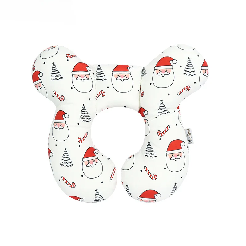 Almofada De Bebê Travesseiro Macia De Apoio Para O Pescoço (cabeça De Natal) Spqment