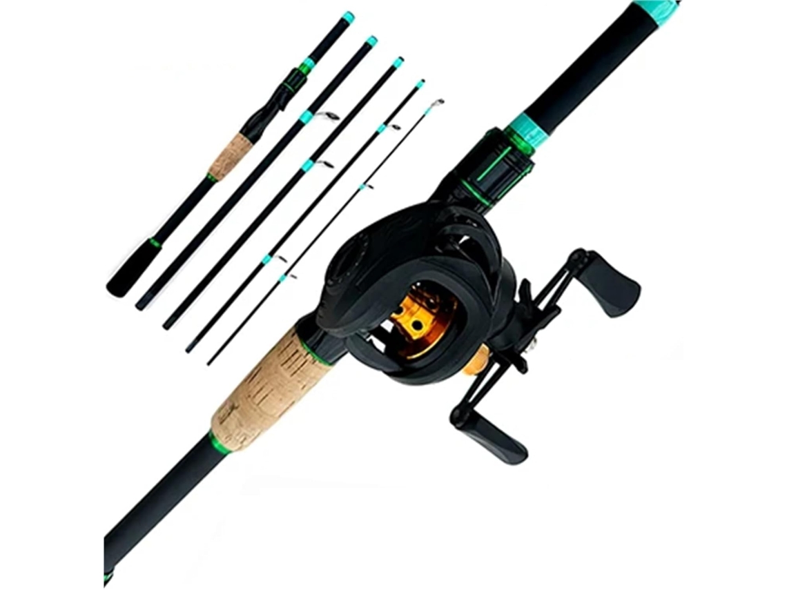 Juego De Cañas Feeder 1,8/2,1 M, Pesca Carpa, Relación Engranajes 5,2:1/7,2:1, Resistencia Máxima 8 Kg, Con...