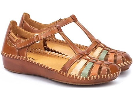 Sandalias de Mujer PIKOLINOS Vallarta Taglia Uk Piel Marrón (41)