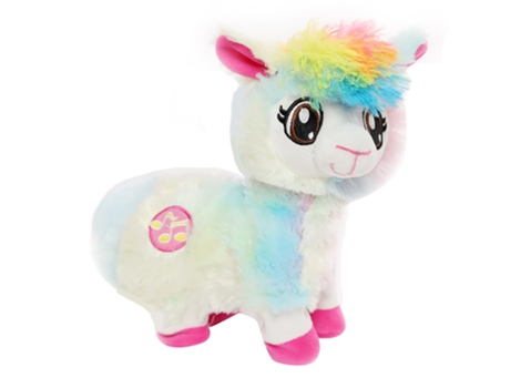 Muñeco Musical de Peluche Eléctrico de Alpacas Bebé Lago Azul