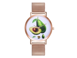 Reloj De Cuarzo Brillante Para Hombre Y Mujer Con Correa De Malla De Aleación, Casual