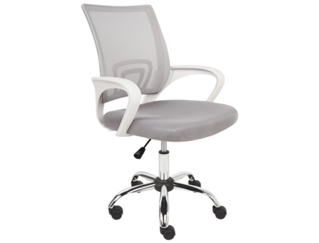 Silla Oficina Maciza Poliester Gris 60X60X97 BELIANI