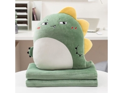 Conjunto De Almohada Y Manta De Viaje Con Forma De Animal, Suave Y Esponjosa, Compacta, Para Avión Y Coche.