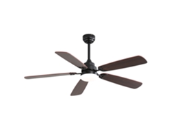 Ventilador De Techo Clásico 52'' Led, 5 Aspas, Motor Dc