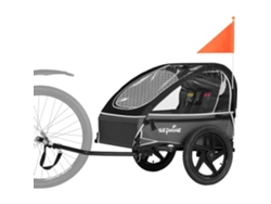 Sepnine Bt609s Remolque Bicicleta Infantil – 1 Niño, Plegable - Negro