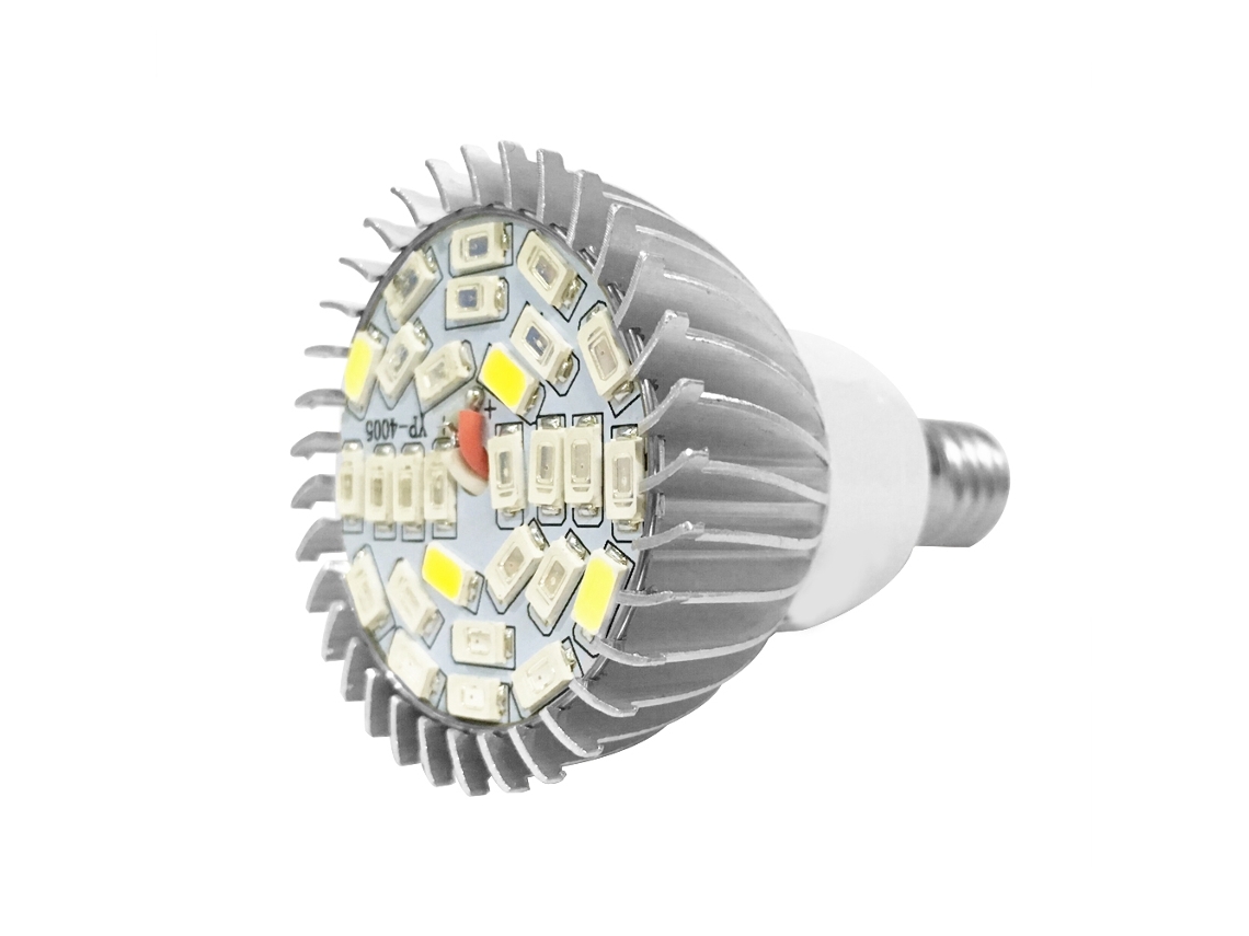 Bombilla LED de espectro completo de 28 W para cultivo de plantas y flores, E14, 85 V-265 V, Jeiibrzui