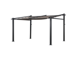 Pérgola mural 3 4m FRÉJUS topo- estructura de aluminio HAPPY GARDEN
