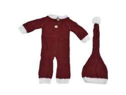 Conjunto De Accesorios Para Fotografía De Bebés: Body Y Gorro De Mohair Suave - 0-2 Meses