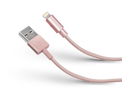 Cable SBS TECABLEUSBIP5BP (USB - Lightning - 1 m - Rosa) — Lightning | 1 m