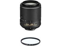 Objetivo NIKON AF-S 55-200MM F4-5.6G ED VR II DX + HOYA UX UV 52mm Filtro