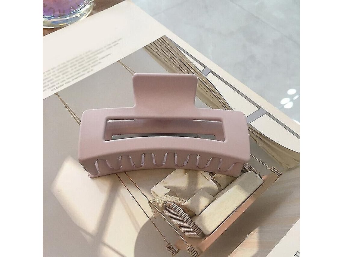 2026-pinza Para El Pelo De Plástico/resina De 10.5x5.8cm, Diseño Geométrico, Fashion, Accesorio Casual Para Fiestas Y Vida Diaria