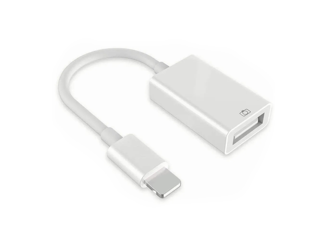 Cabo Adaptador Otg Usb 2 Em 1 Para Disco Rígido Móvel, Pen Drive, Teclado E Mouse Plug And Play 12cm