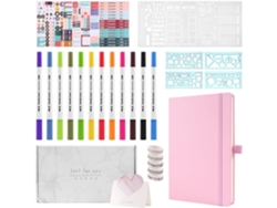 Cuaderno A5 De Tapa Dura Con 184 Páginas Numeradas, Kit Para Diario Con Puntos.