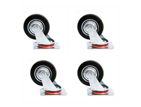 Ruedas Giratorias Rueda Loca 5' Juego De 4 Muebles Plataformas Mesas KMT