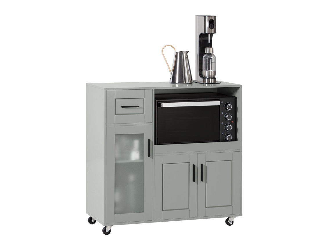 Aparador SOBUY (89 x 40 x 89 cm - MDF - Gris)