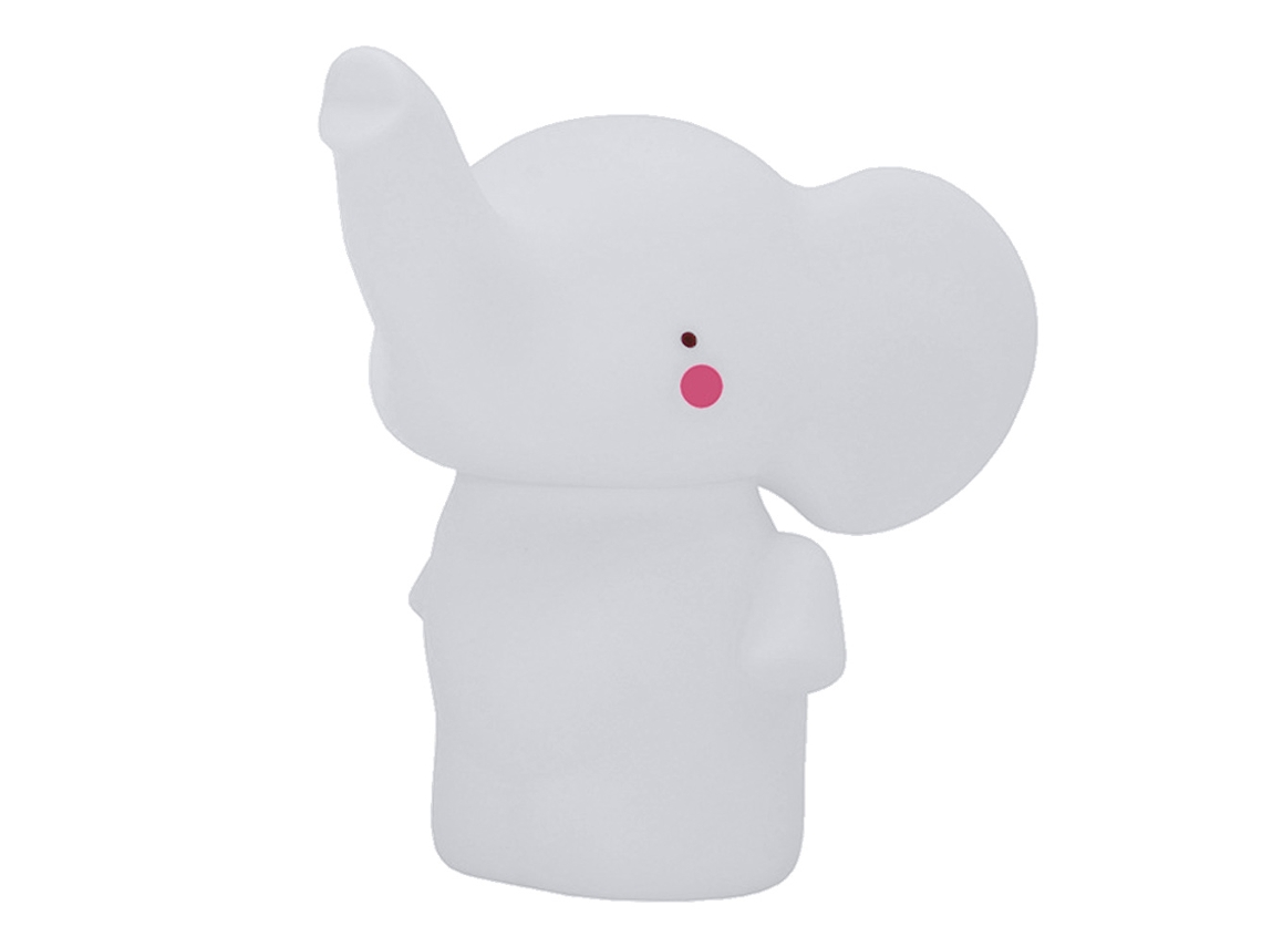 Luz Noturna Led - Elefante (Branco) JEIIBRZUI