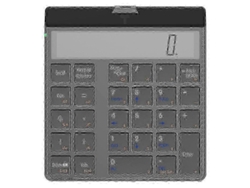 Teclado numérico Bluetooth 4.0 con pantalla y función de calculadora 2 en 1 Everley891