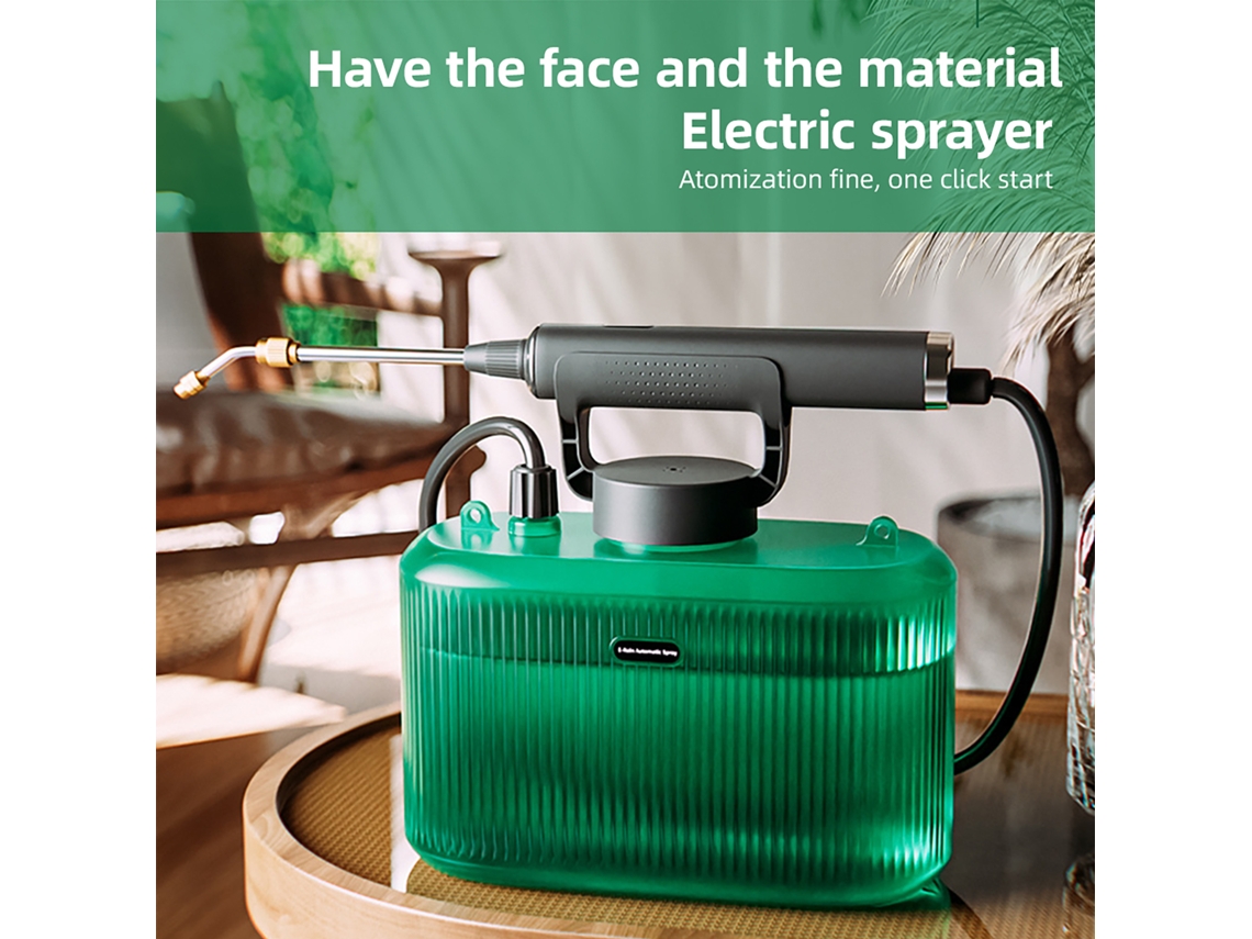 Pulverizador de jardín a batería de 1,32 galones/5 L, pulverizador eléctrico con cable recargable por USB, pulverizador de jardín portátil con