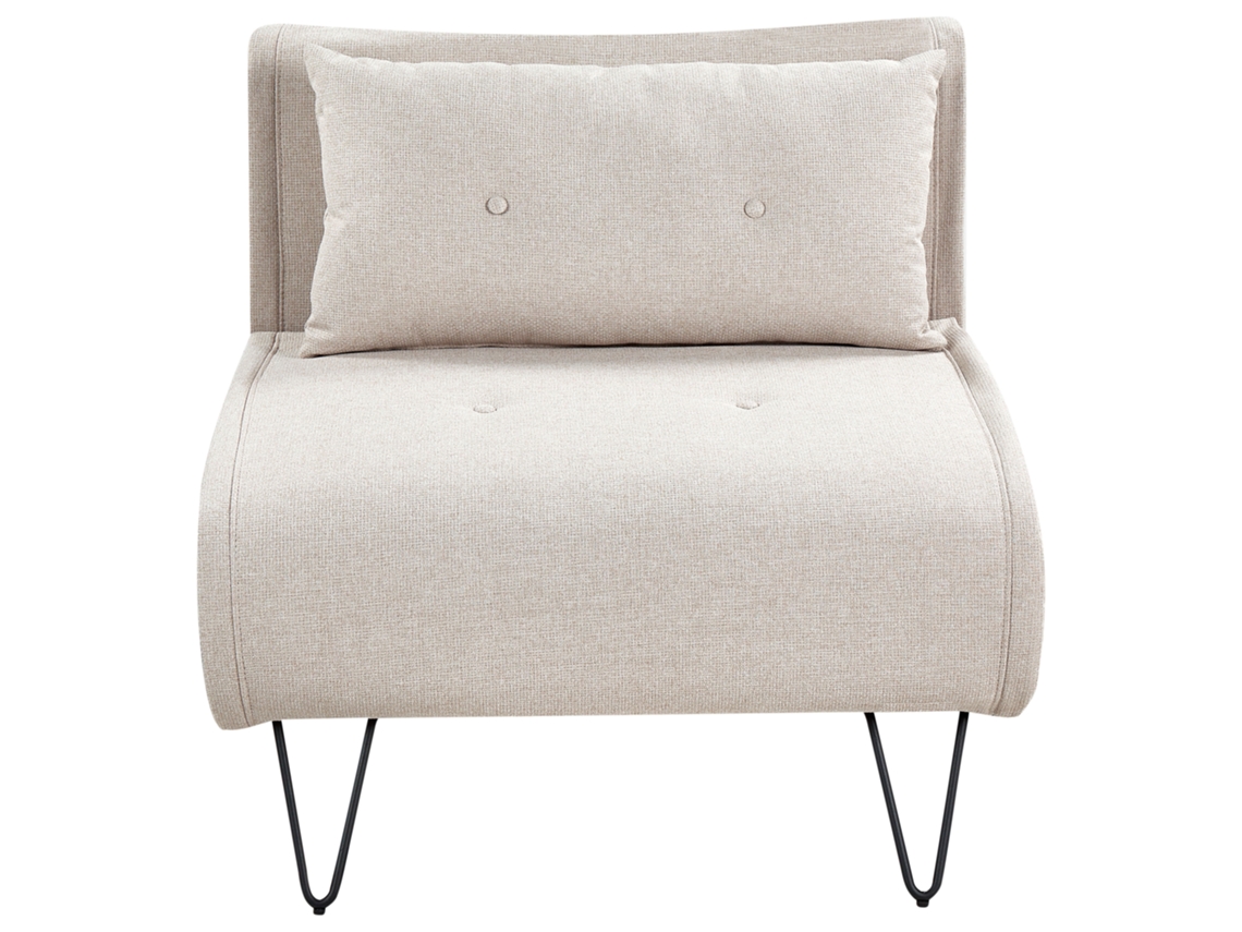 Sofá cama BELIANI Vestfold de Poliéster Beige 85x78x81