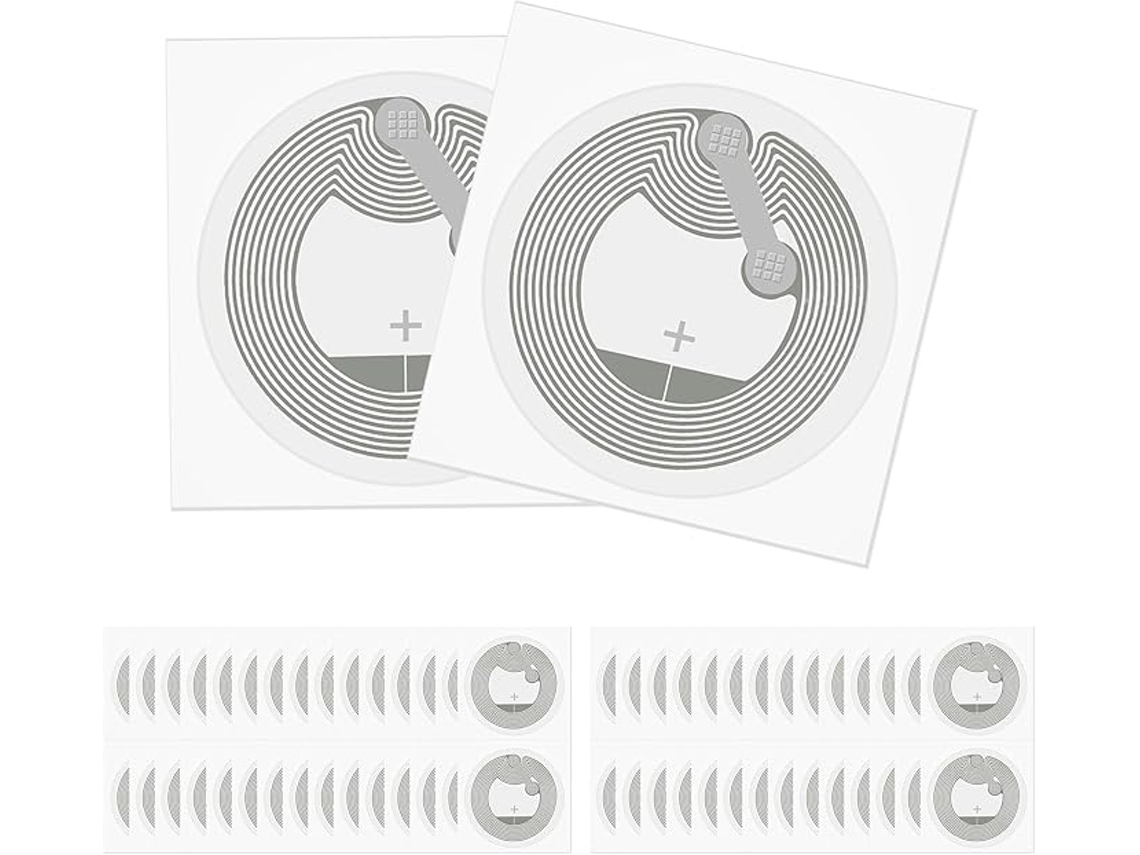 60 Pegatinas Nfc Ntag215, 25mm, 504 Bytes, Programable Reescribible