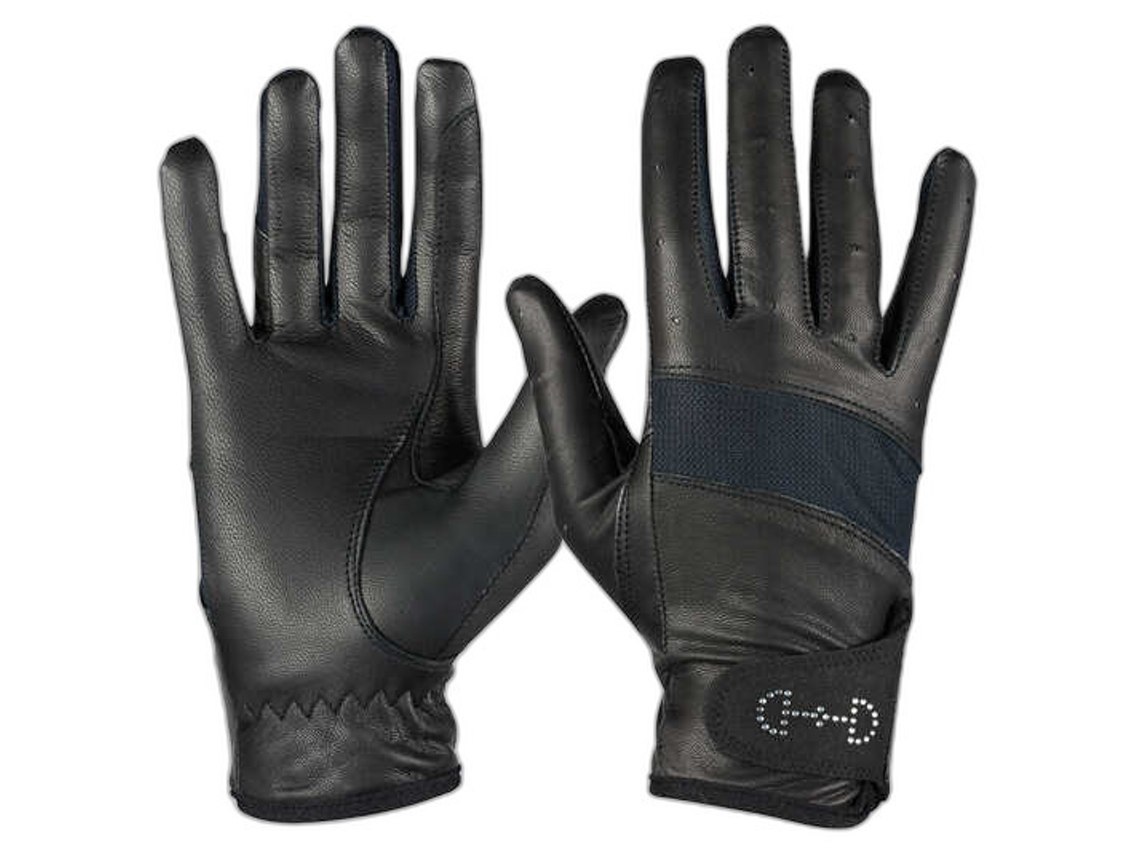Guantes de equitación de cuero y malla para mujer HORZE
