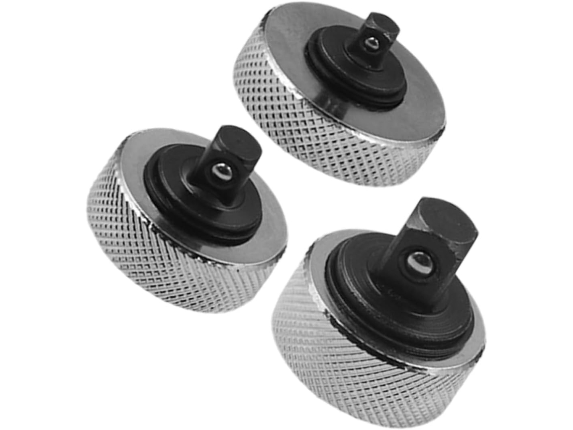 Mini llave de carraca reversible, 3 piezas, acero resistente, versátil.