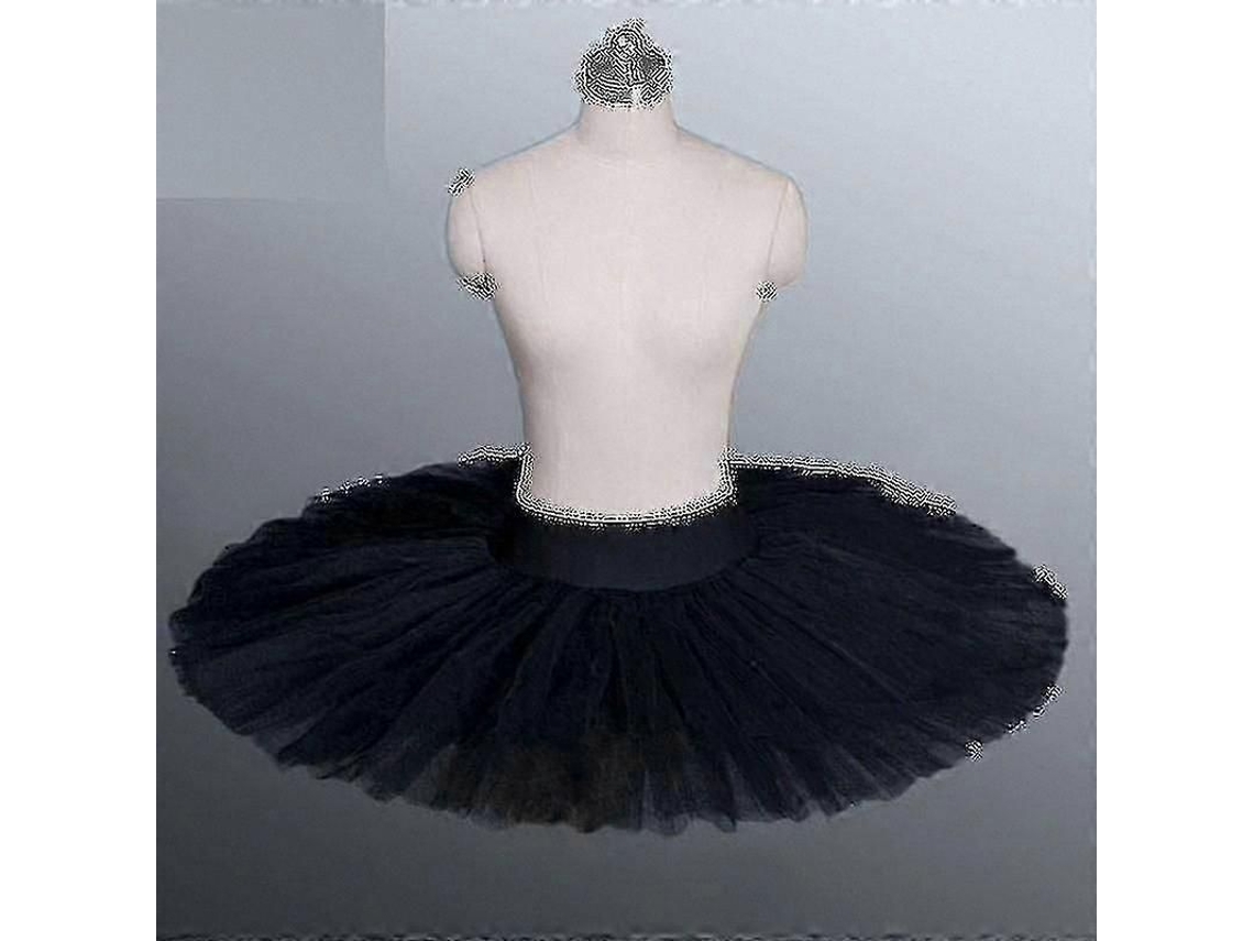 Traje De Ballet Para Adultos Con Falda Tutú En Negro, Blanco Y Rojo Para Bailarinas.