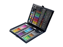 Juego de pintura de 150 piezas. Incluye lápices, acuarelas, rotuladores, crayones y accesorios.