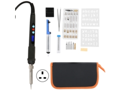 42 Piezas Kit De Soldador Eléctrico Con Pantalla Lcd Y Grabado En Madera Set De Pirografía