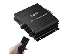 Mali amplificador de Áudio Estéreo Mini S 299 4.1 4x40w com Bt Controle Remoto Portátil para Carro e Casa