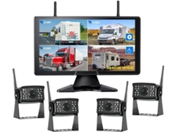 Monitor Digital Inalámbrico De Punto Ciego De 10 Pulgadas, Con Pantalla Táctil Y Cámara.