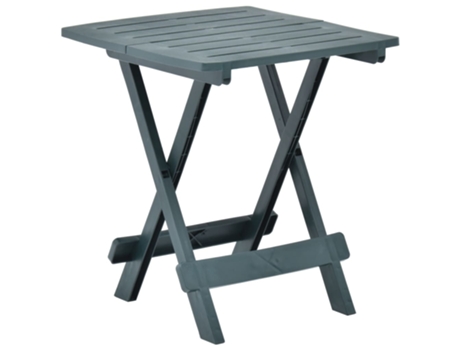 MAISON EXCLUSIVE - Mesa plegable de jardín plástico verde 45x43x50 cm