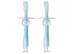 Cepillo de dientes para niños pequeños 2 cepillos de dientes de entrenamiento para niños pequeños (azul)