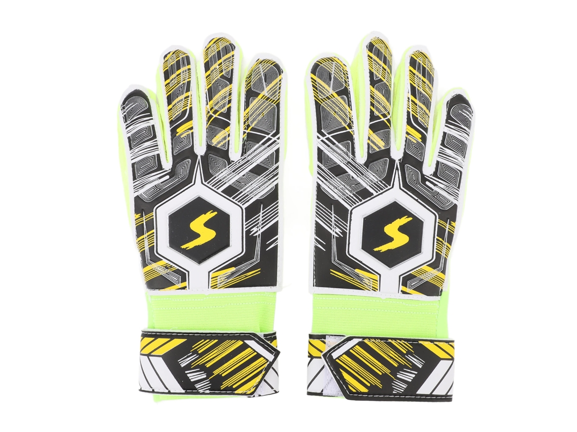 Guantes De Portero De Fútbol Para Niños Con Resistencia A Los Impactos Y Agarre Amarillo, Talla 6