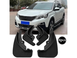 Pack 4 guardabarros actualizados Peugeot 3008 Mk2 GT 2017-2021. Dianteiros y traseiros. Protección salpicaduras.