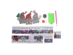 Colgante navideño con diamantes de imitación, regalo decorativo