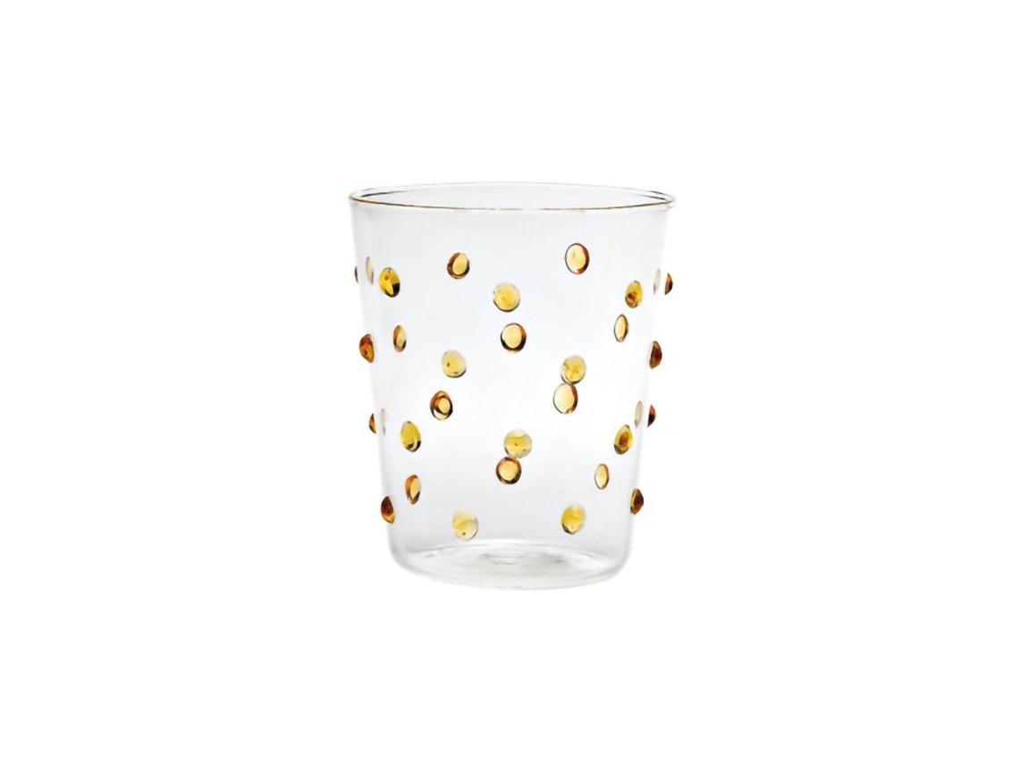 Vaso Zafferano Party Tumbler Cup, color amarillo dorado, 45 cl, juego de 6 piezas.