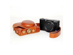 Correa protectora de cuero sintético para cámara Sony DSC RX100 Mark III IV M1/M2/M3/M4/M5