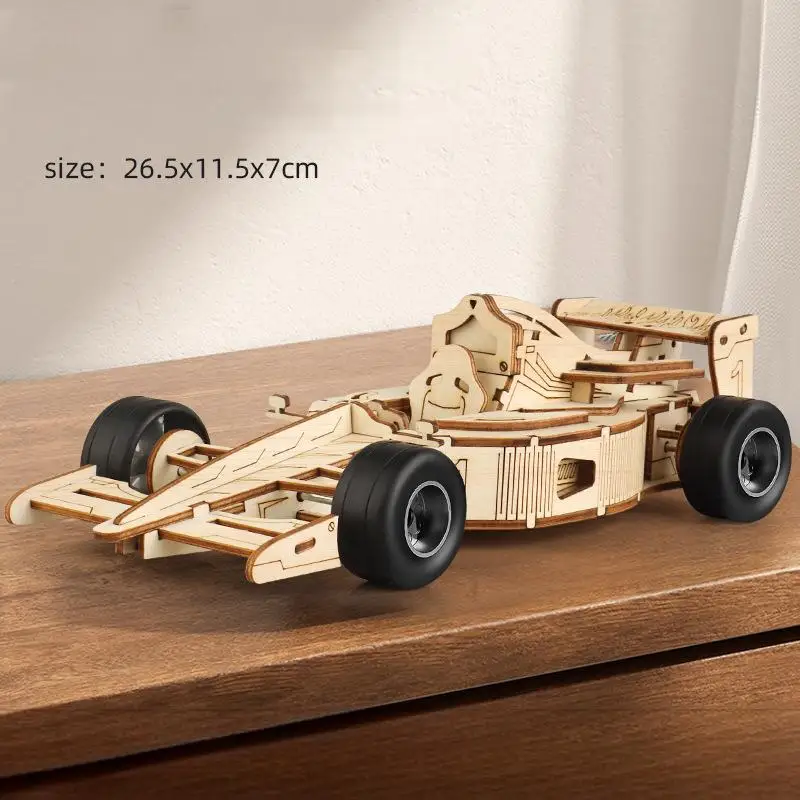 (estilo 6) Modelo De Coche De Madera 3d, Kit De Montaje Mecánico Para Armar Uno Mismo.