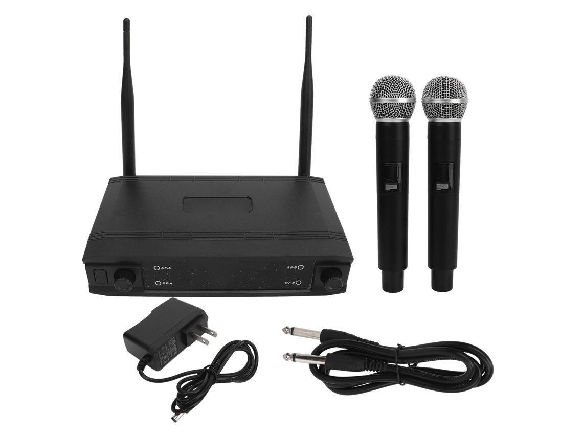Sistema De Microfone Sem Fio Uhf Para Karaokê Em Casa Com Microfone Dinâmico De Mão