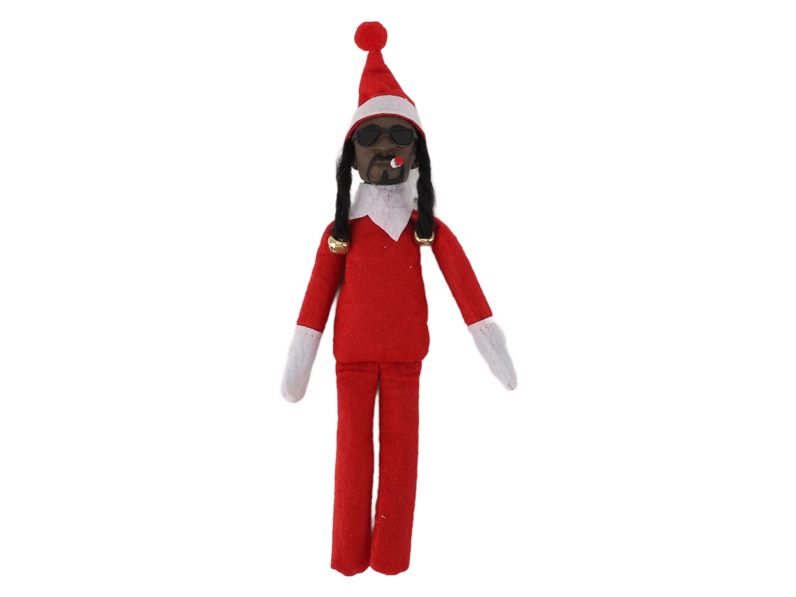 Muñeca Navideña De Elfo Negro De Resina Y Fieltro, Muñeca De Hip Hop, Adorno Festivo Decorativo