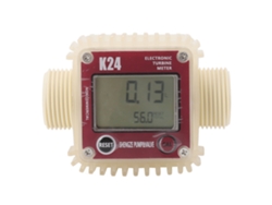 Caudalímetro Digital De Turbina De Alta Precisión De 20 Bar Con Pantalla Lcd, Rosca G1 Y 4 Unidades.