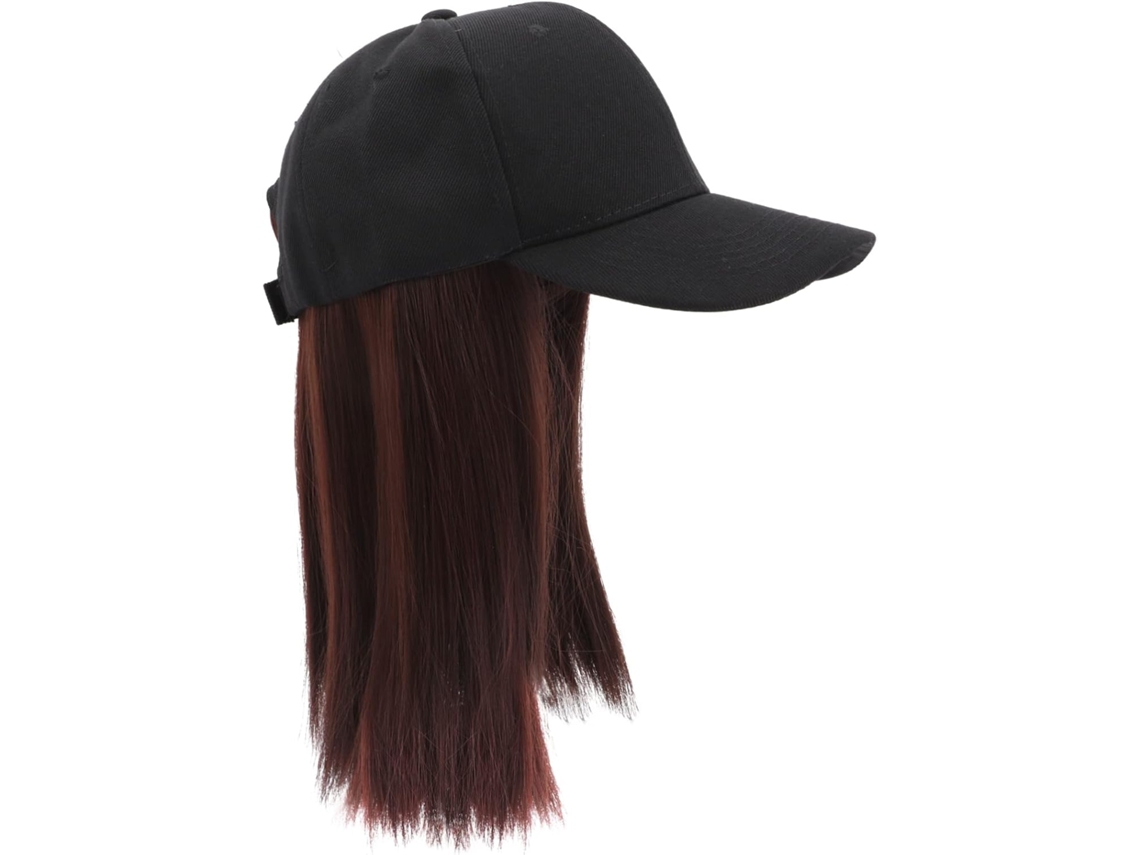 Sombrero con efecto peluca para mujer, sombrero decorativo con peluca, sombrero liso para niña.