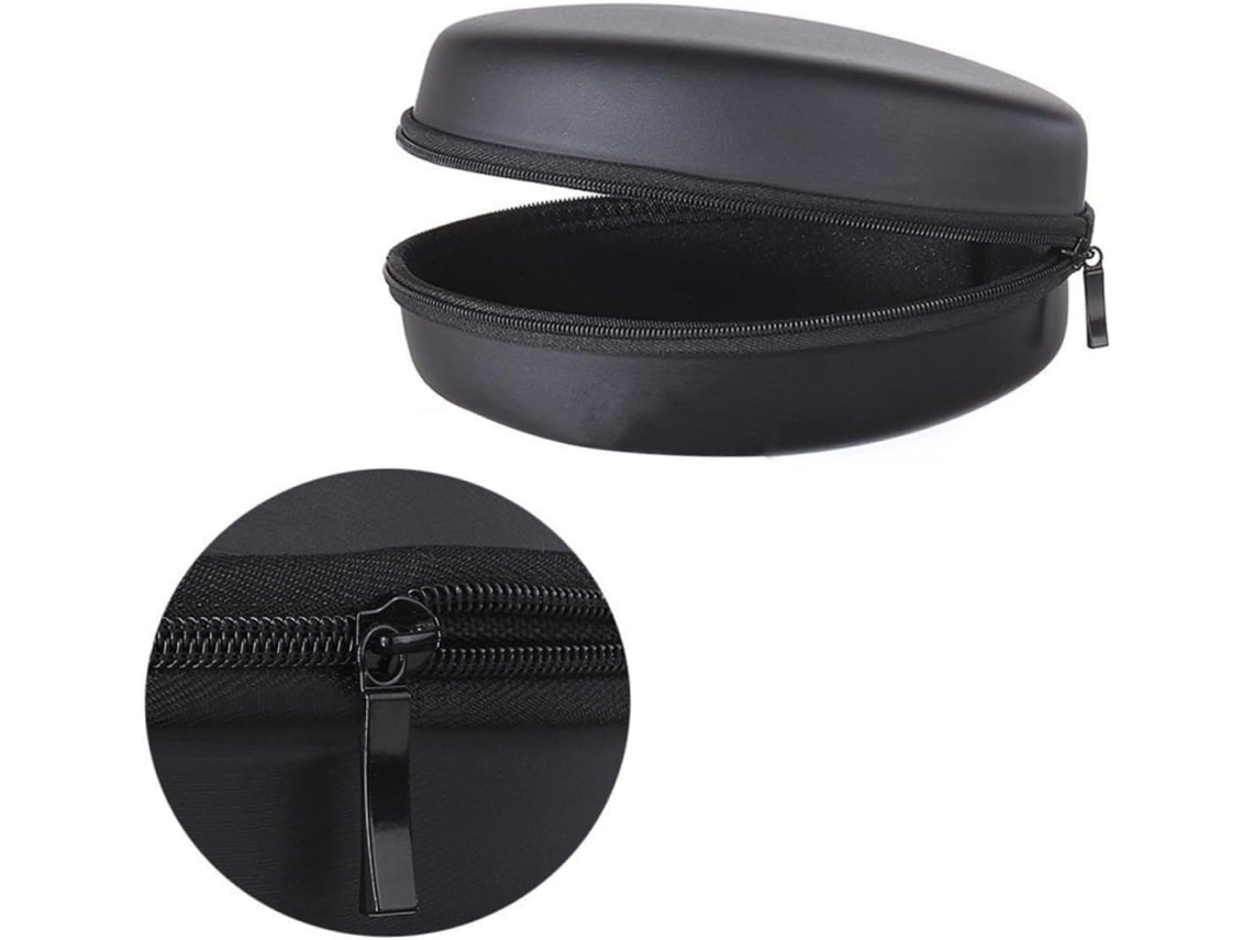 Rígido Compacto De Eva Para Auriculares, Resistente Al Agua Y Al Polvo, Minibolsa Negra Para Accesorios De Audio Y